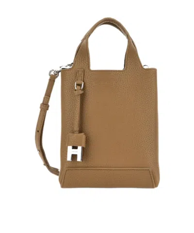 Hogan Shopping Bag Mini In Brown