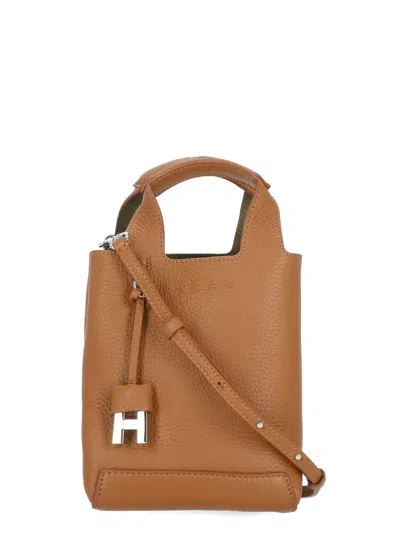 Hogan Shopping Mini Bag In Brown