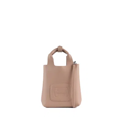 HOGAN HOGAN SHOPPING MINI H-BAG BEIGE