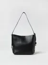 Hogan Medium Leather Shoulder Bag In Black
