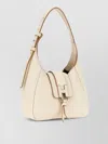 Hogan Shoulder Bag Textured Finish Adjustable Strap In Neutral