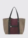 Hogan Script Shopping Bag Small In Brown