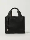 Hogan Structured Pebbled Shoulder Bag With Versatile Design In Black