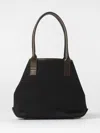 Hogan Black Script Small Tote In Black