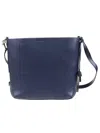 Hogan Blue Calf Leather Shoulder Bag In Blue