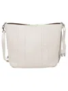 Hogan Medium Leather Shoulder Bag In White