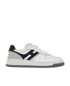 Hogan H630 Leather Sneakers With Contrasting Monogram In White