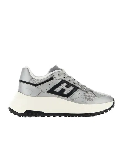 HOGAN HOGAN H669 SIDE LOGO PATCH LOW-TOP SNEAKERS