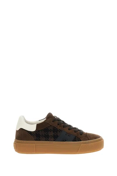 Hogan Skater-inspired Low-top Sneakers With Memory Foam Insole In Brown