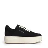 Hogan Skyscraper Suede Platform Sneakers In Black