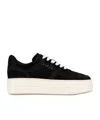 Hogan Skyscraper Suede Platform Sneakers In Black