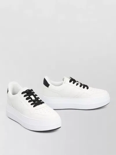 Hogan Skyscraper Low Top Platform Sneakers In White