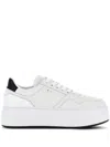 Hogan H645 Leather Sneakers In White
