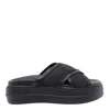 Hogan Cross Strap Platform Sandals In Black