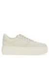 Hogan Calfskin Sneakers With Panel Design And Embossed Tongue