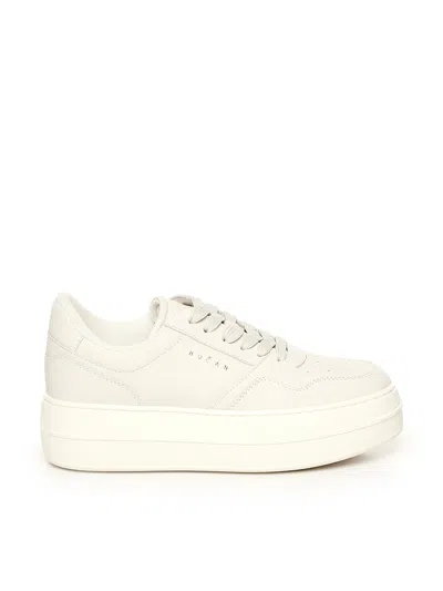 HOGAN HOGAN SKYSCRAPER WHITE LEATHER SNEAKERS
