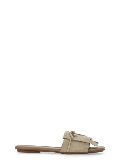 Hogan Slippers In Sand