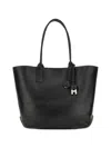 Hogan Address Shopping Bag Small In Black
