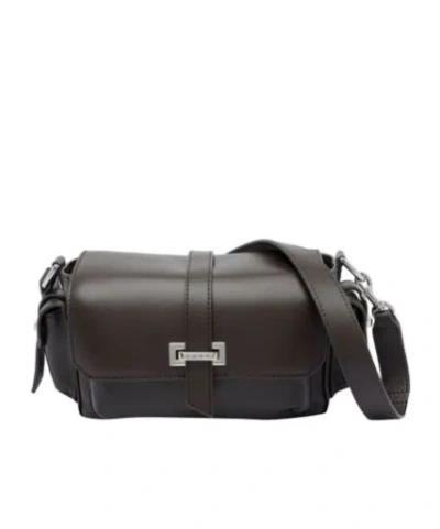 Hogan Small Flap Crossbody Bag In Black