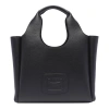 Hogan Small Leather Tote Bag With H-bag Style In Black