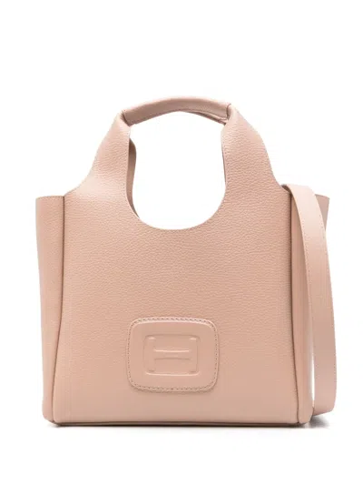 Hogan Small H-bag Tote Bag In Pink