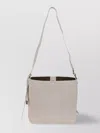 Hogan Rectangular Grained Leather Hobo Bag With Internal Clutch