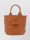 Hogan Small Leather Cross-body Handbag And Handles In Brown