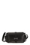 Hogan Flap Small Leather Crossbody Bag In Black