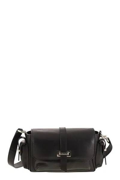 HOGAN HOGAN SMALL LEATHER FLAP BAG