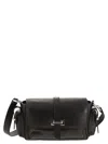 Hogan Flap Small Leather Crossbody Bag In Black