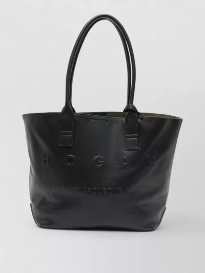 Hogan Small Leather Tote Bag Dual Handles