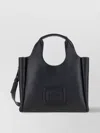 Hogan Small Leather Tote Bag With H-bag Style In Black