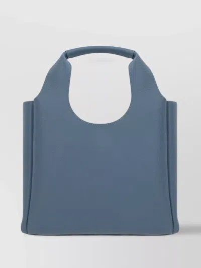 HOGAN SMALL LEATHER TOTE BAG WITH STRUCTURED SHAPE