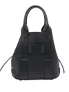 Hogan Leather Shoulder Bag 2 Handles In Black