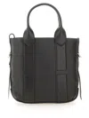 Hogan Small "shopping Script" Bag In Gray