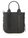 Hogan Small "shopping Script" Bag In Black