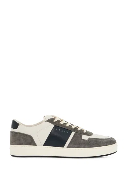 Hogan Smooth And Suede Leather H Tv Sneakers. In White
