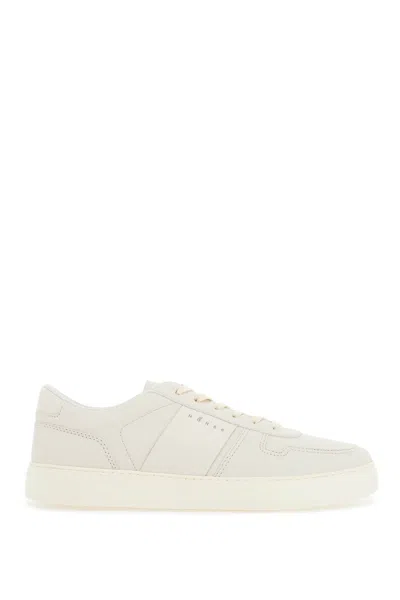 Hogan Smooth And Suede Leather H-tv Sneakers. In Grey