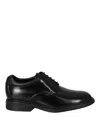 Hogan Smooth Leather Derby Shoes In Negro