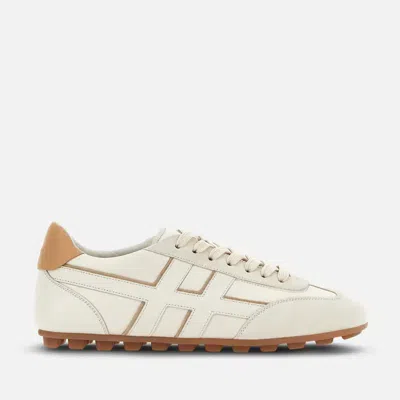 Hogan Sneakers Low Top Olympia In Suede In Neutral