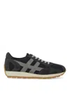 Hogan Low-top Sneakers Round Toeline In Blue