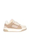 Hogan Brown Platform Lace Up Sneakers In Beige