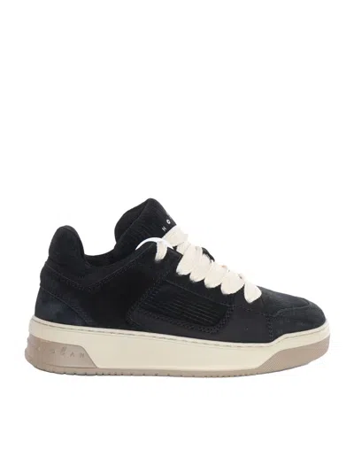 Hogan Sneakers Lace-up Padded Collar In Black