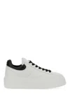 Hogan Low-top H-stripes Leather Sneakers In White