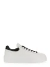 Hogan H-stripes Low-top Platform Sneakers In White
