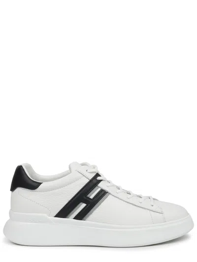 Hogan Low Top Sneakers Raised Sole Logo Detail In White