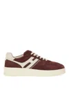 Hogan Side-stripe Lace-up Sneakers In Red