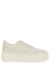 Hogan Calfskin Sneakers With Panel Design And Embossed Tongue