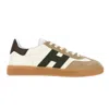 Hogan Leather And Suede Sneakers With Memory Foam Insole