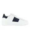 Hogan Panelled Design Calf Leather Sneakers With Chunky Sole In White